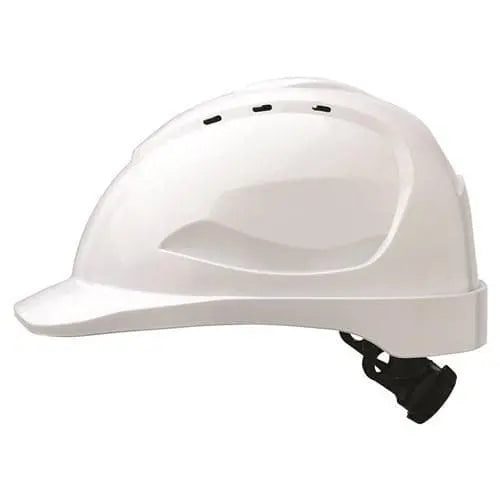 Pro Choice Hard Hat (V9) - Vented, 6 Point Ratchet Harness - HHV9R PPE Pro Choice WHITE